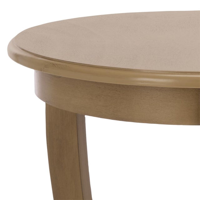 Spritely Home Mary Pedestal Table in Desert Brown For Sale - Image 4 of 8