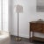 Illuminate your space with style and sophistication with the MASEY 63.75 inch red and gold metal floor lamp. This striking...