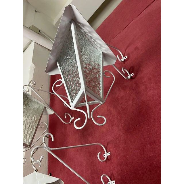 Vintage Italian Wrought Iron Wall Lamps, 1970s, Set of 5 For Sale - Image 9 of 17