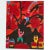 Raspberry Red 1990s Gouache on Paper, Chinese Folk Art, Signed and Framed, Pair For Sale - Image 8 of 10