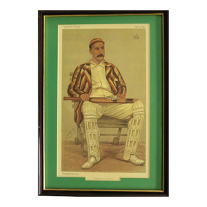 Late 19th Century Yorkshire Cricket Traditional Reproduction Print