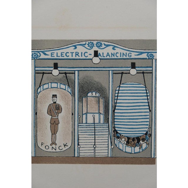 Modern Lucien Boucher, La Balançoire électrique, Lithograph For Sale - Image 3 of 6