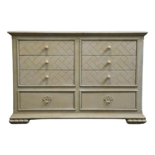 Late 20th Century Atlavista Lane Cream / Off White Contemporary Modern 56" Double Dresser For Sale