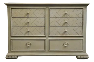 Late 20th Century Atlavista Lane Cream / Off White Contemporary Modern 56" Double Dresser