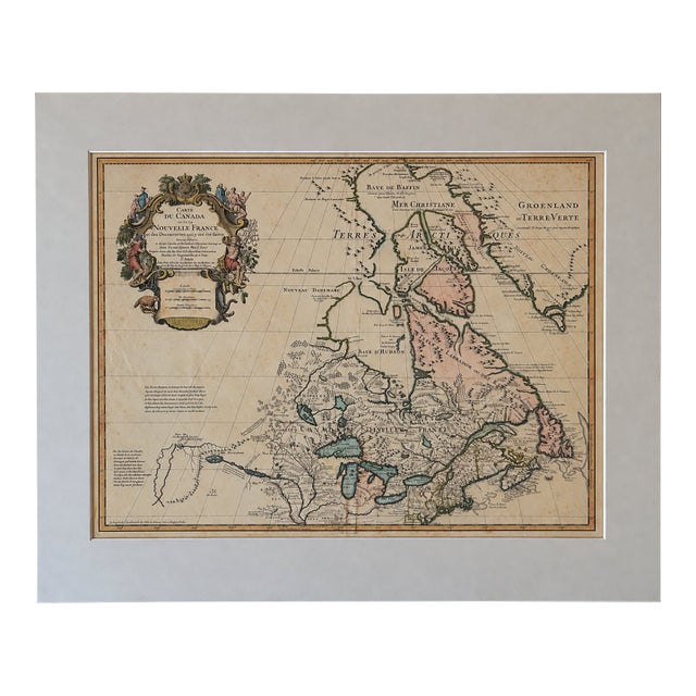 Great Lakes and Canada Map — By Guillaume Delisle, Dezauche, Paris, 1783 For Sale