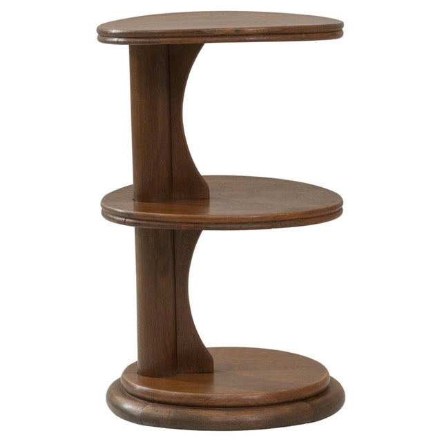 1940s French Modern Three-Tier Side Table For Sale - Image 10 of 18