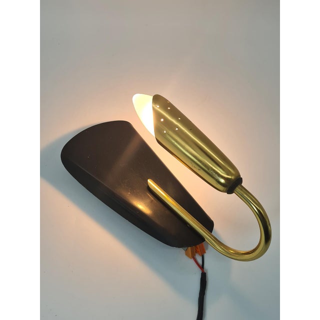 Modernist Wall Sconces in Brass and Aluminum, Europe, 1970s, Set of 2 For Sale - Image 11 of 14