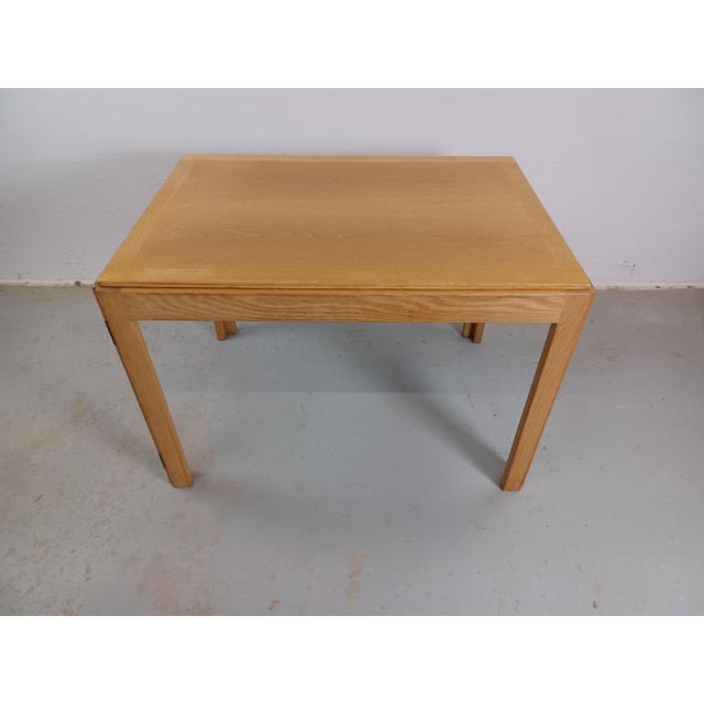 Restored model 5383 small coffee table designed by Børge Mogensen for Fredericia Stolefabrik. The table is characterized...