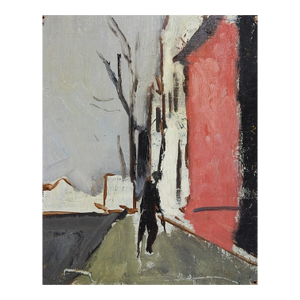 Mid 20th Century Impressionist Cityscape Painting