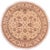 Beige Bohemian Ziegler Beige/Rust Wool Round Rug - 5'7'' X 5'8'' For Sale - Image 8 of 9