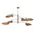 Not Yet Made - Made To Order Handcrafted Solid Brass Mobile Chandelier With Adjustable Shades For Sale - Image 5 of 8