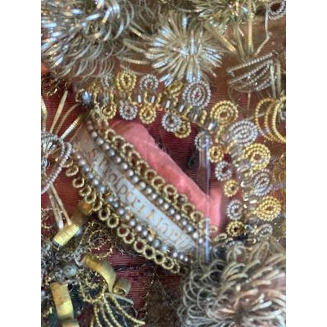 18th Century German Austrian Reliquary, Mary and Baby Jesus With 4 Saints For Sale - Image 9 of 10