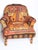 Handwoven Turkish Kilim Upholstered Armchair – Vintage Textile Accent Chair For Sale - Image 10 of 10