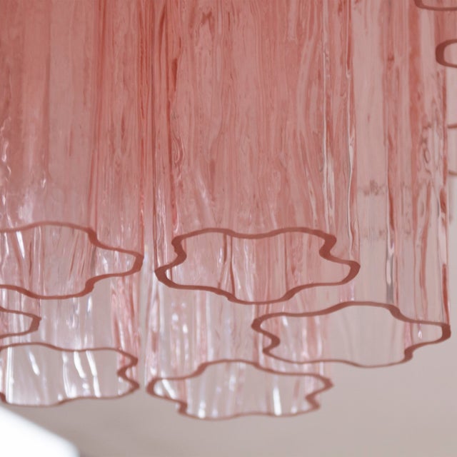 Ceiling Light with Pink Murano Glass, Italy, 1990s For Sale - Image 9 of 11