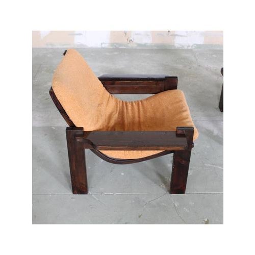 Brutalist Yellow Lounge Chairs, 1970s, Set of 2 For Sale - Image 3 of 16