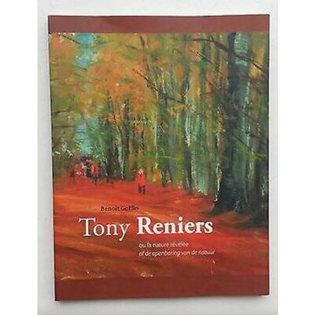 Brown Peinture Paysage De Tony Reniers, 1982, Medium-Density Fibreboard (Mdf) For Sale - Image 8 of 9