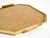 Octagonal Acrylic Glass, Wicker and Brass Serving Tray in the style of Christian Dior, Italy, 1970s For Sale - Image 13 of 18
