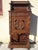 Small storage cabinet, finely hand-carved French. Originating from Brittany, it depicts a scene of daily life in bas-...