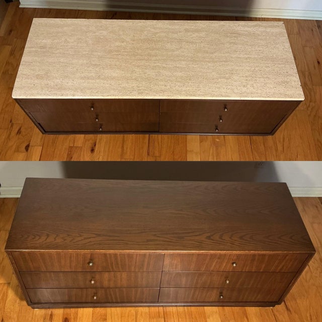 Wood 1960s Mid-Century Modern Founders Furniture Bedroom Set Armoire, Dressers - 3 Piece For Sale - Image 7 of 12