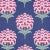Sample - Schumacher Aurelia Embroidery Fabric in Navy For Sale