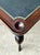 Oxblood Red Vintage Queen Anne Leather Top Game Table For Sale - Image 8 of 12