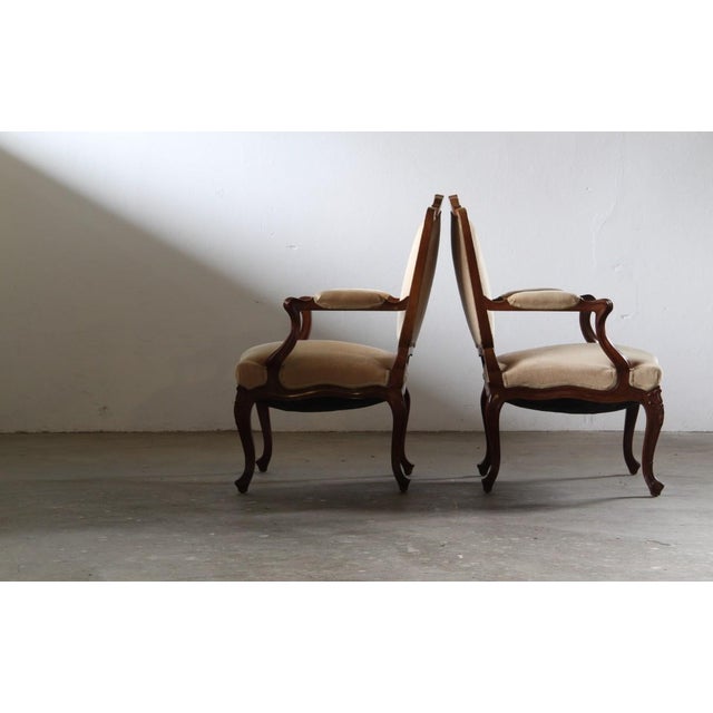 Antique Danish Louis XV Lounge Chairs, 18th Century, Set of 2 For Sale - Image 5 of 18