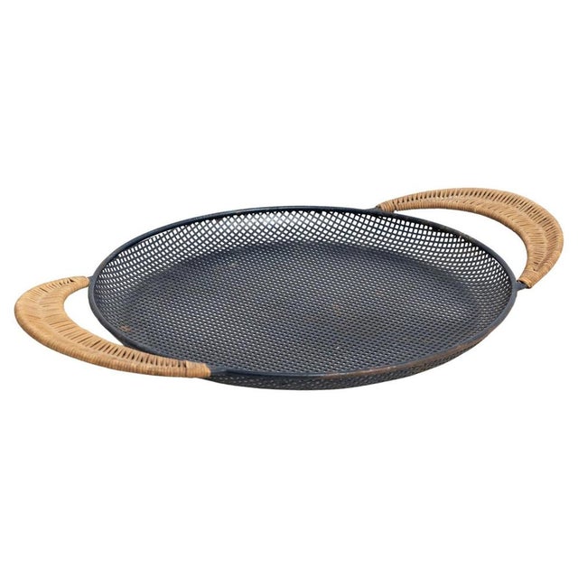 Enameled Metal Tray attributed to Mathieu Matégot, 1950s For Sale - Image 12 of 12