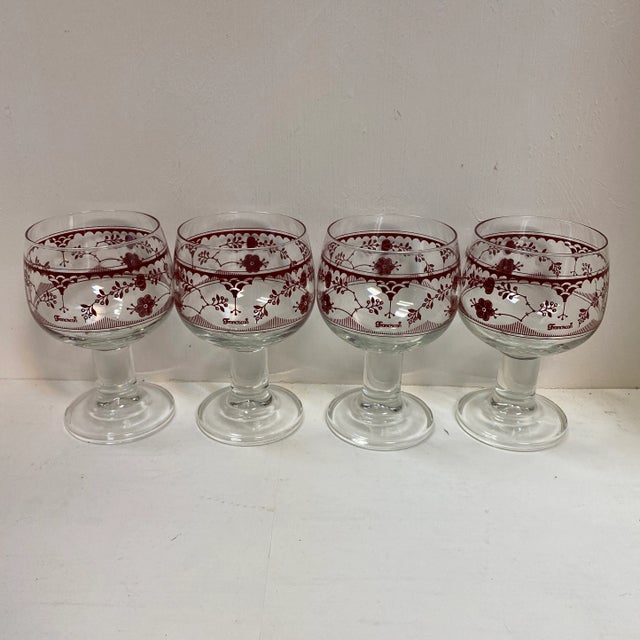 1980s Franciscan Goblets Made in France - Set of 4 For Sale - Image 5 of 12