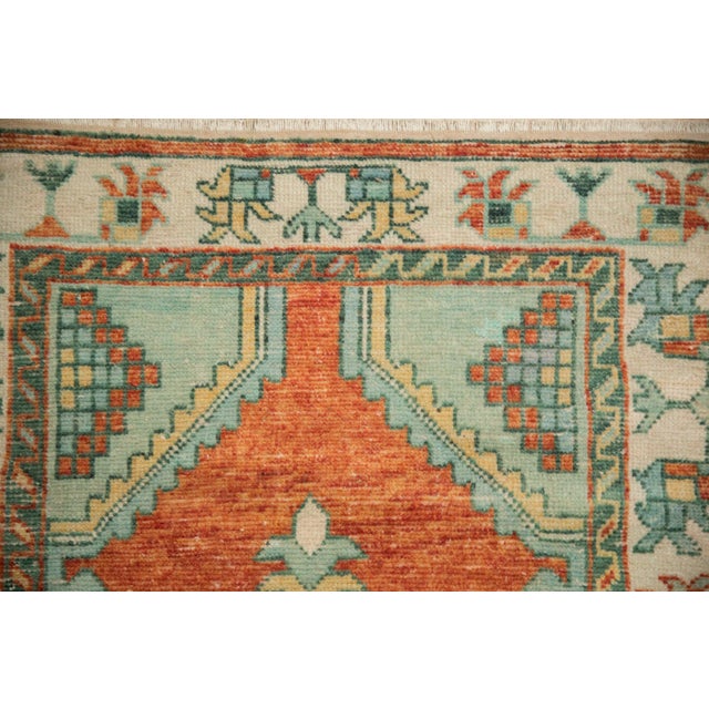 Vintage Distressed Oushak Rug Runner - 2'6" x 5'3" For Sale In New York - Image 6 of 10