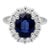 18k Sapphire Ring, Size 6.5 For Sale