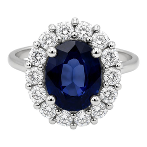 18k Sapphire Ring, Size 6.5