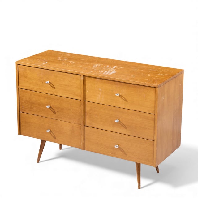 Paul McCobb for Planner Group Mid Century 6 Drawer Lowboy Dresser - Pair For Sale - Image 17 of 17