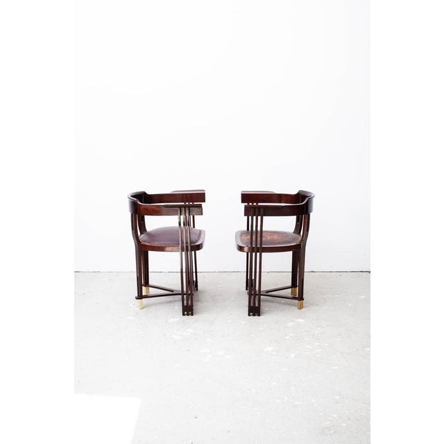 Antique Art Nouveau Armchairs by Anton Pospischil Jr., 1900, Set of 2 For Sale - Image 11 of 18