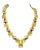 Bochic “Capri” Lemon Quartz, Blue Topaz & Rose Rosrite Necklace - 18K Gold & Si For Sale