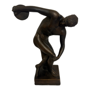 Vintage Bronze Sculpture of the Discobolus by Myron