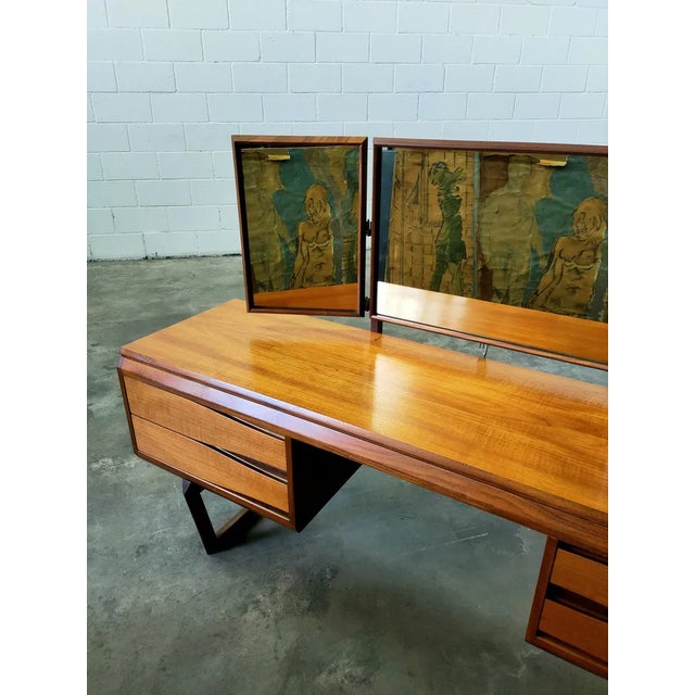 Brown Vintage Teak Sideboard 1970s For Sale - Image 8 of 10