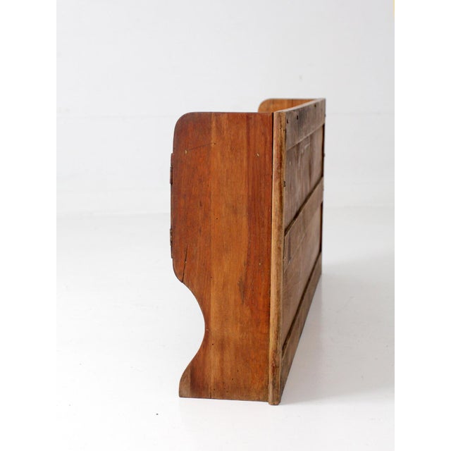 Antique Primitive Tabletop Cabinet With Drawers and Cupboards For Sale - Image 14 of 17