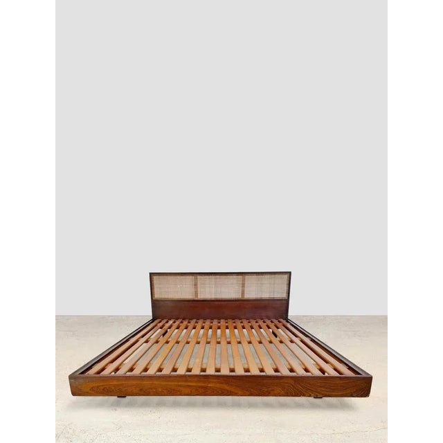 Vintage Rosewood Double Bed For Sale - Image 4 of 4