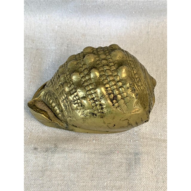 Vintage Brass Shell Paperweight Chairish