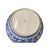 Ceramic Vintage Blue White Porcelain Floral Pattern Accent Round Box Display For Sale - Image 7 of 8