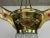 Glass Brass Jugendstil Pendant with Red Crystals, 1890s For Sale - Image 7 of 10