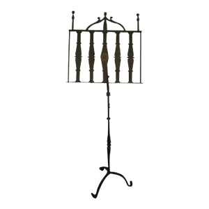 19th century Hand-Forged Metal English Music or Folio Stand