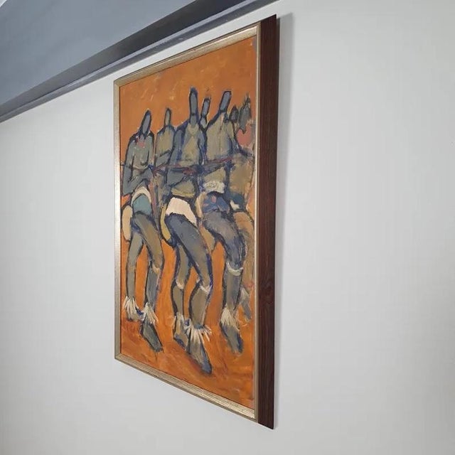 Malte Nyberg-Tolf, African Tribal Dance, 1950s, Oil on Panel For Sale - Image 13 of 18