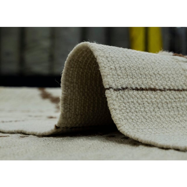 Gray Turkish Tulu Handmade Rug 8'9" x 12'9" #18628 For Sale - Image 8 of 8