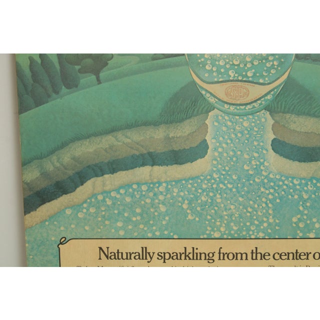 Perrier Large Vintage Decorative Advertising Wall Panel For Sale - Image 9 of 13