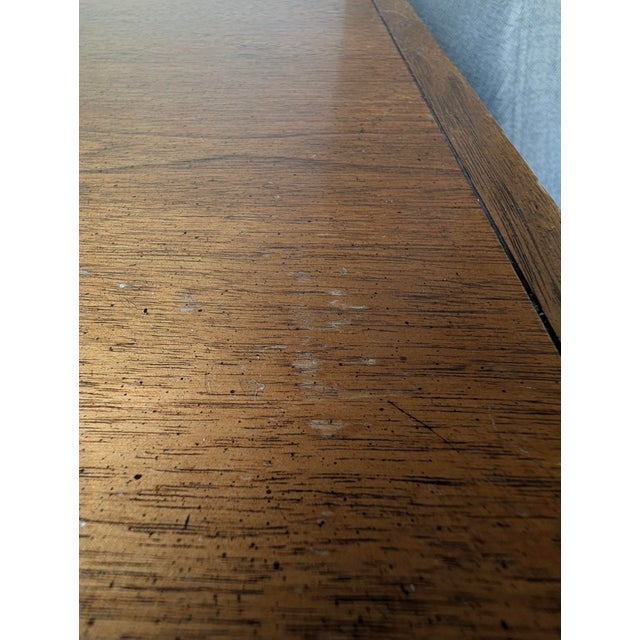 Wood Pair of 1960s Milling Road for Baker Campaign Nightstands (Brass Pulls) For Sale - Image 7 of 10