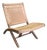 VIntage Folding Woven Lounge Chair For Sale