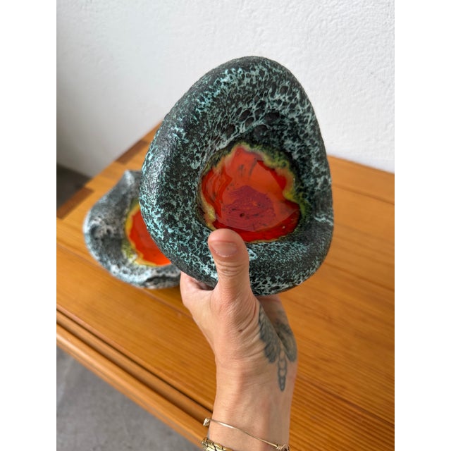 Vintage Fat Lava Ashtrays from Vallauris, 1960s, Set of 2 For Sale - Image 17 of 18