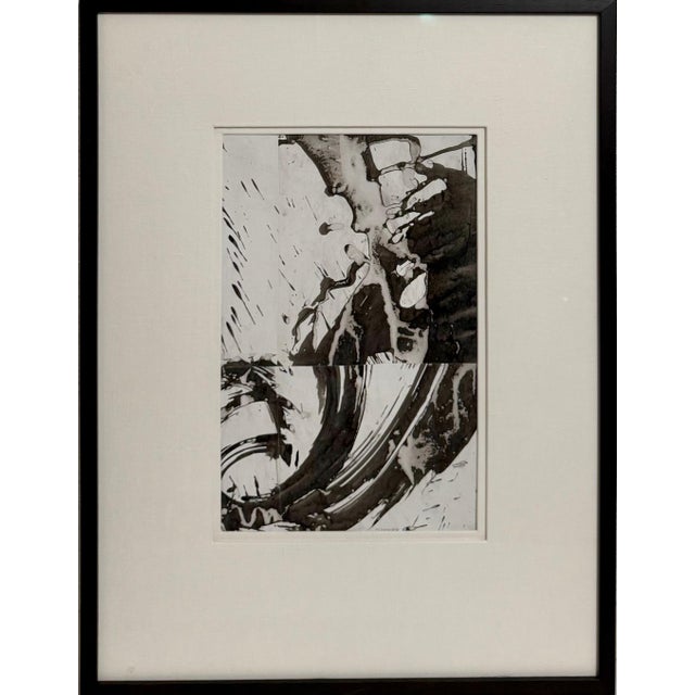 Paper Cecil Touchon, Mixed Media Collage Cut Painting Cecil Touchon Black White Assemblage Texas Art, c.2005-2007 For Sale - Image 7 of 12