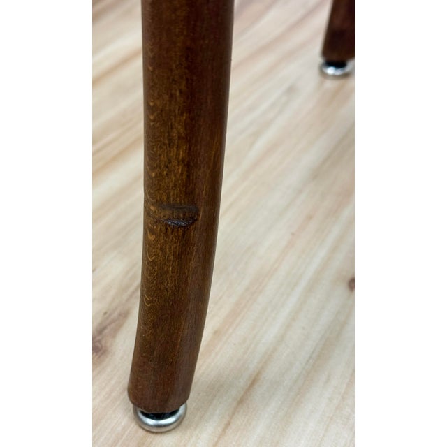 Vintage Velvet Leopard Print Bentwood Bar Stools, a Pair For Sale - Image 9 of 9